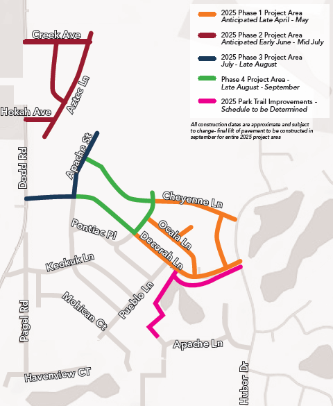 Project Area Phasing Colors